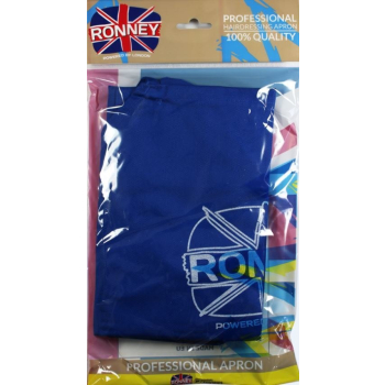 RONNEY Professional Hairdressing Apron BLUE - Fartuch niebieski (RA00304)    !